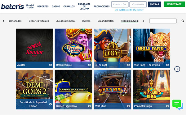 Betcris Casino Mexico
